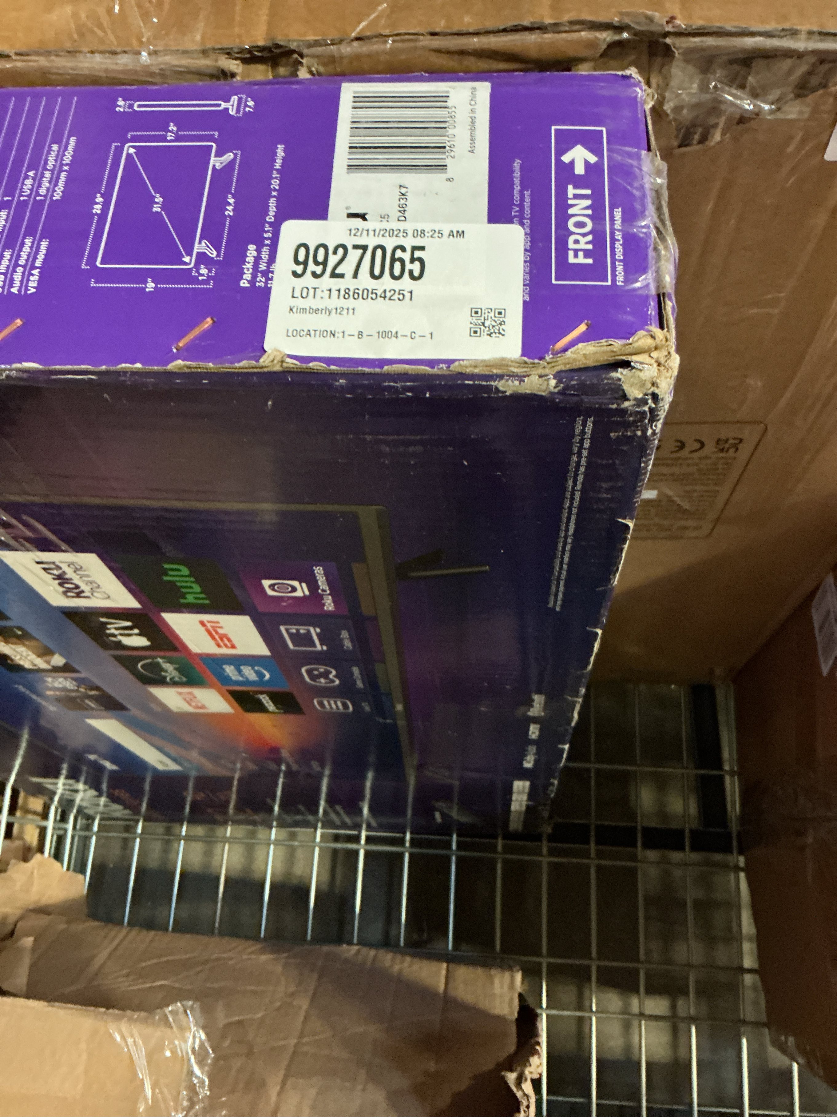 Roku Smart TV 2025 – 32-Inch Select Series, 720p HD TV – RokuTV with Voice Remote – Flat Screen LED Television with Wi-Fi for Streaming Live Loc