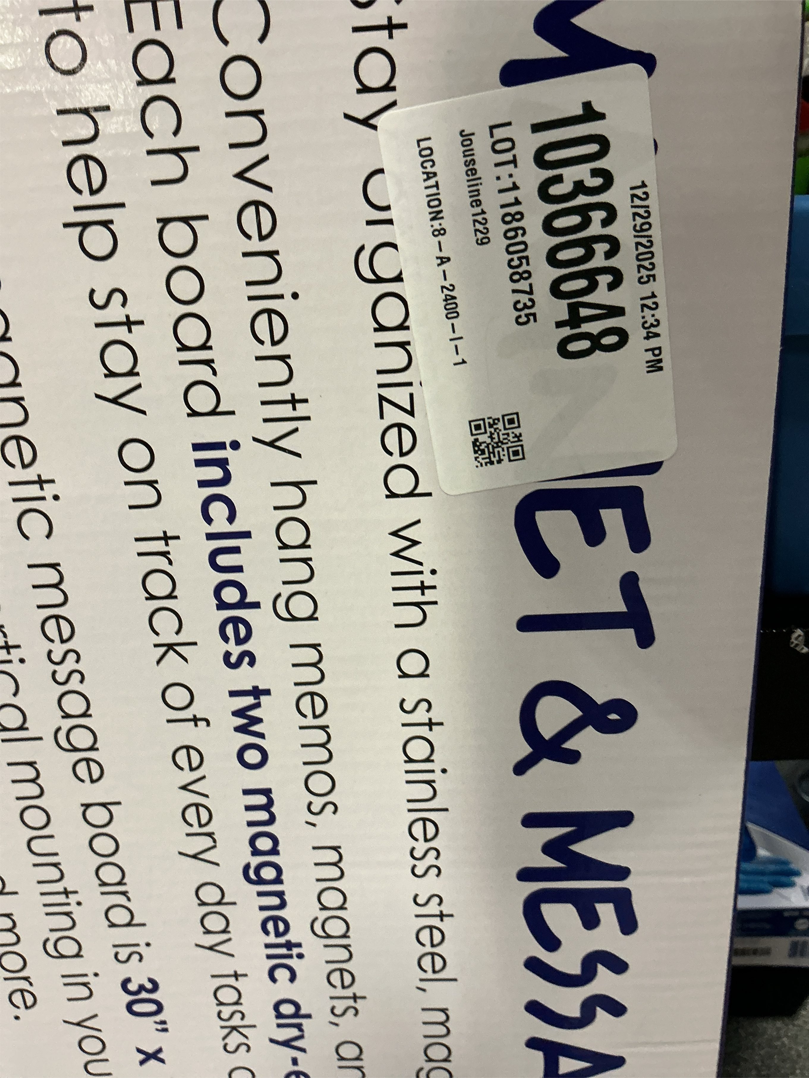 24x36 - Magnetic Board - Memo & Vision Board for Home, Office, and Classroom - Magnet Board for Kids - Pre-drilled Mounting Screws Included