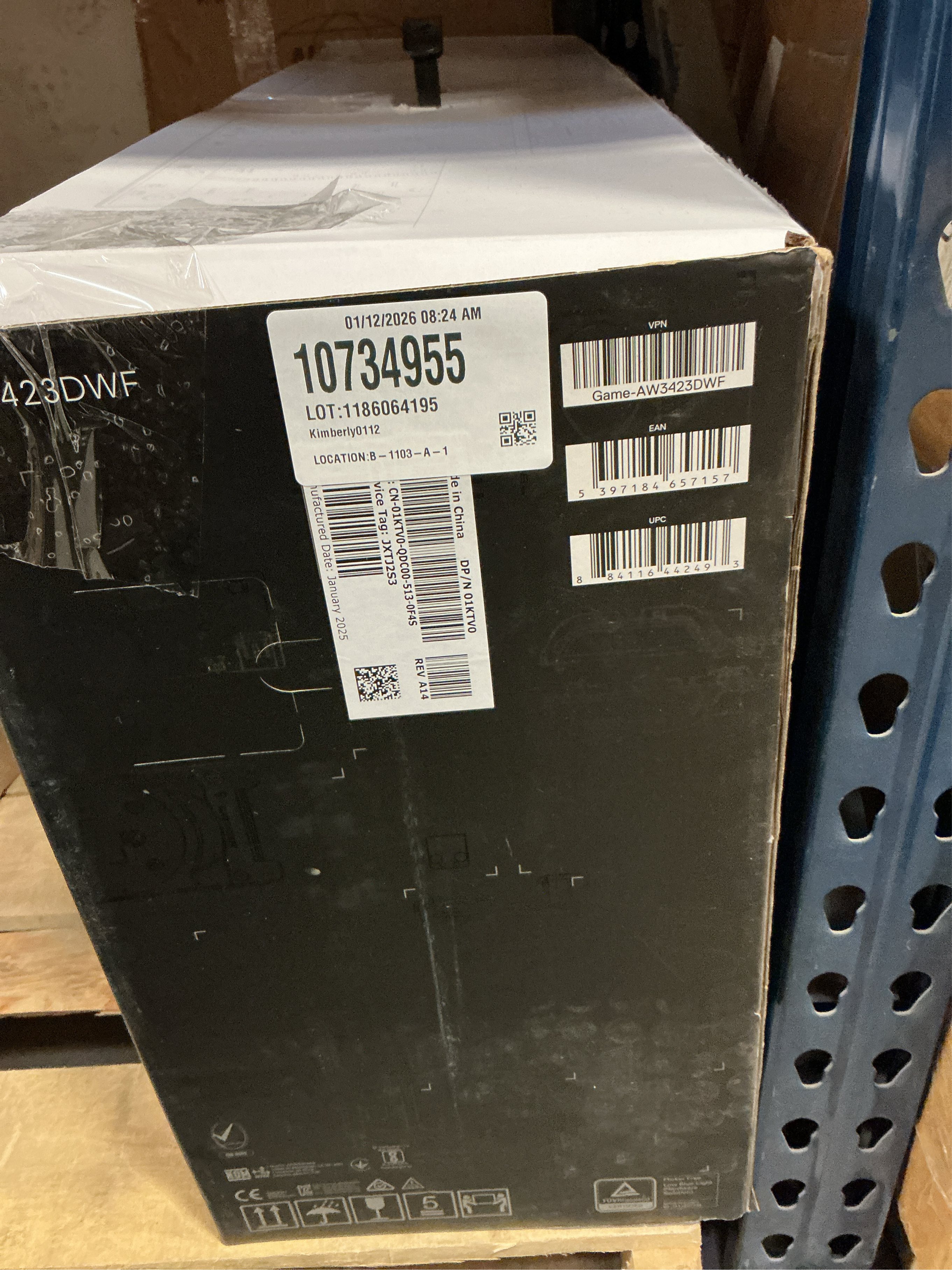 Alienware AW3423DWF Computer Monitor 86.8 Cm (34.2) 3440 X 1440 Pixels UltraWide Quad HD QD-OLED Black