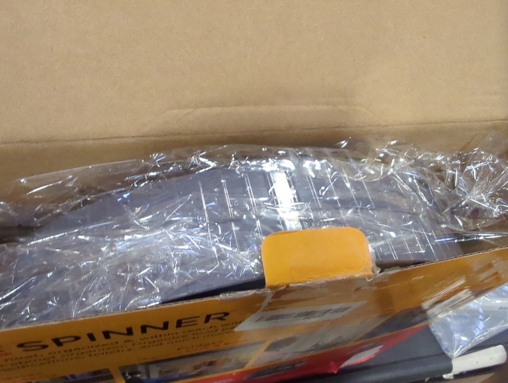 2-Tier Spice Rack Organizer for Cabinet | Rotating Lazy Susan Spice Organizer Holds 40 Spice Jars | Countertop & Pantry Spice Shelf for Kitchen Organization & Storage (Gray)