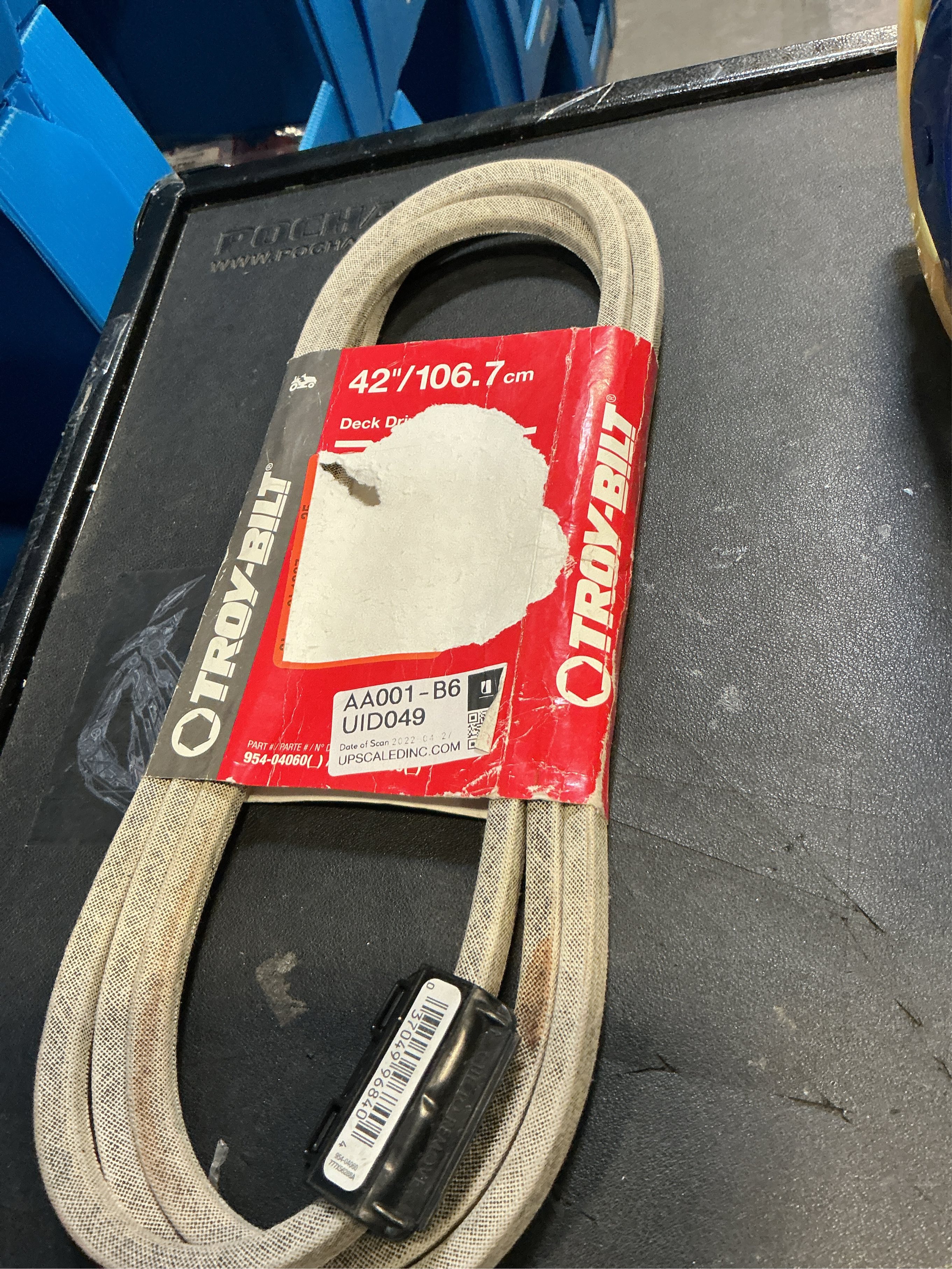 Original Equipment 42 in. Deck Drive Belt for Troy-Bilt Lawn Tractors, Replaces OE# 954-04060 , 754-04060