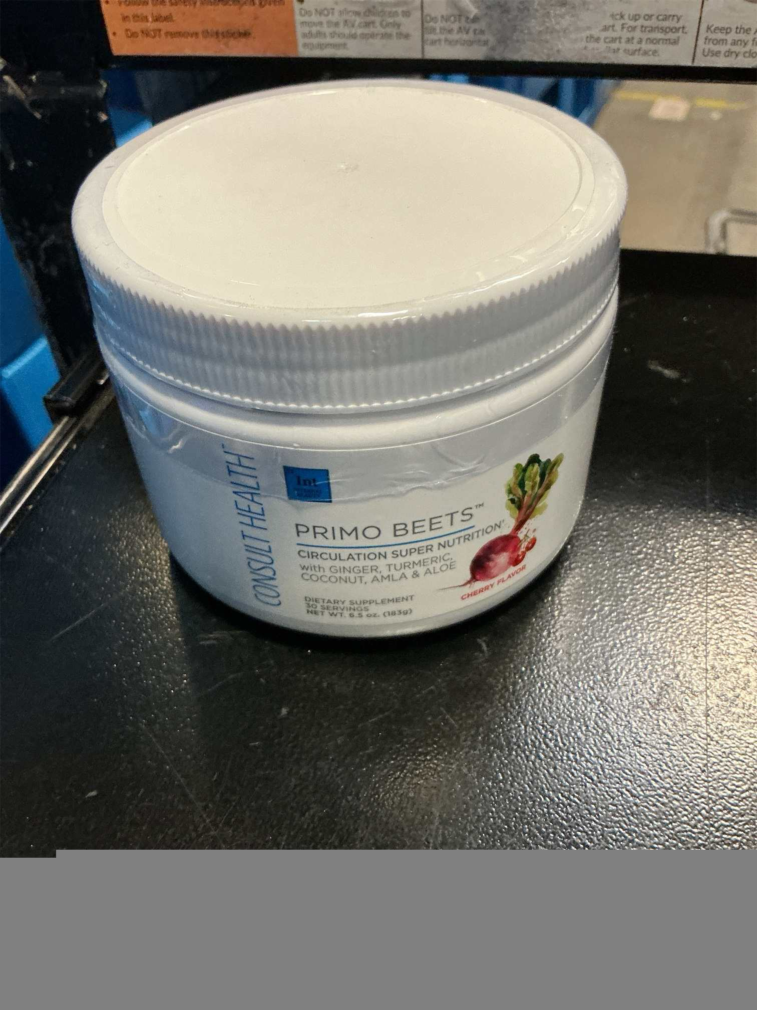 Consult Health Primo Beets - Beet Root Powder Drink Mix with Electrolytes - Nitrates to Support Circulation - Energy Boost - Ginger & Turmeric - for Men & Women - Cherry Flavor - 30 Servings
