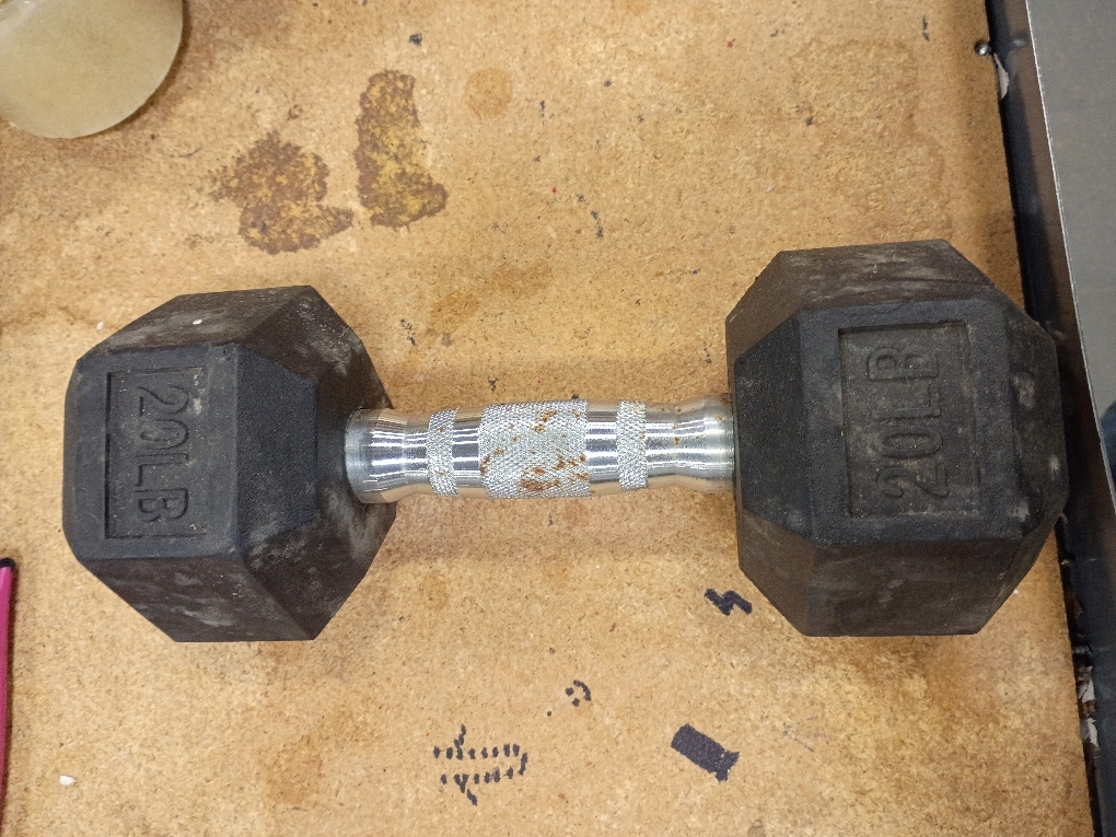 Amazon Basics Rubber Hex Dumbbell Hand Weight