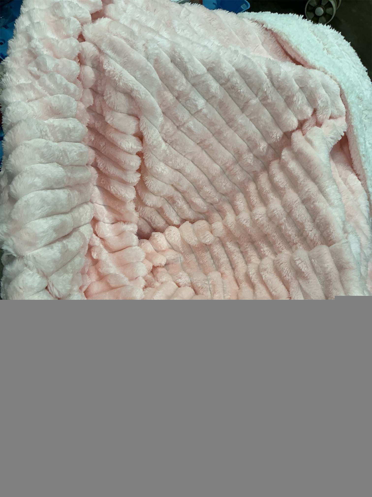 INFIIXSO Sherpa Throw Blanket for Couch - Super Soft & Warm Striped Fleece Blanket, Cozy Plush Fluffy Blanket All Season Use (Pink, 50x60 Inches)