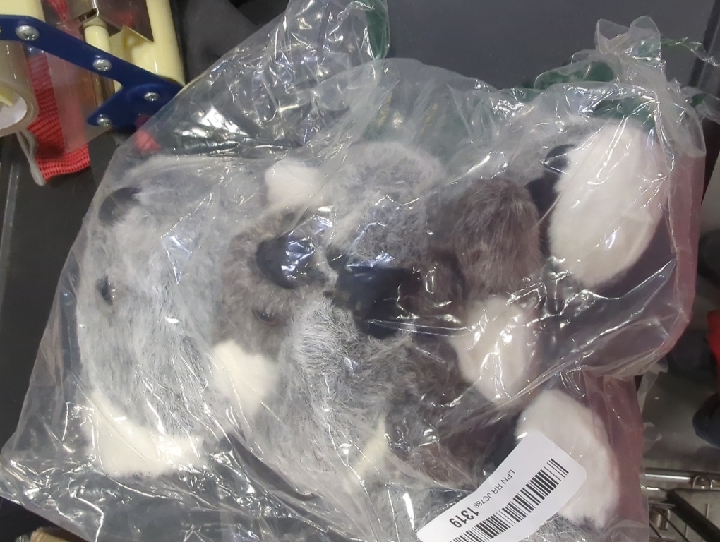 11 inch Mum and Baby Koala Plush Toy Stuffed Animal Toy Plush Animal Doll (Black)