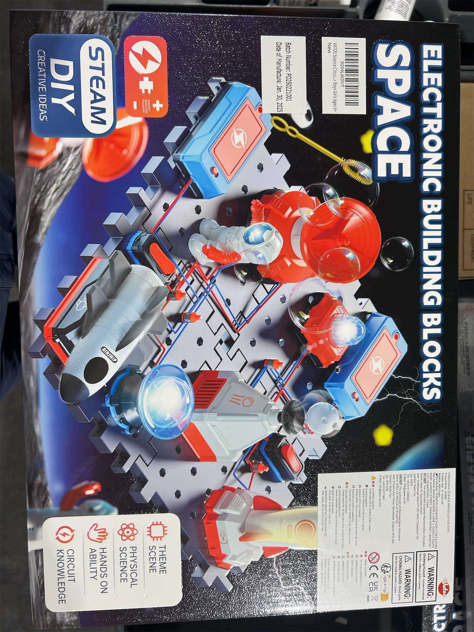 STEM Circuit Kit for Kids Ages 6 , 35PCS Electronics Kit with 200  Projects, Educational Science Experiment Toy for Boys & Girls, Beginner Electrical Engineering Set for Home & School