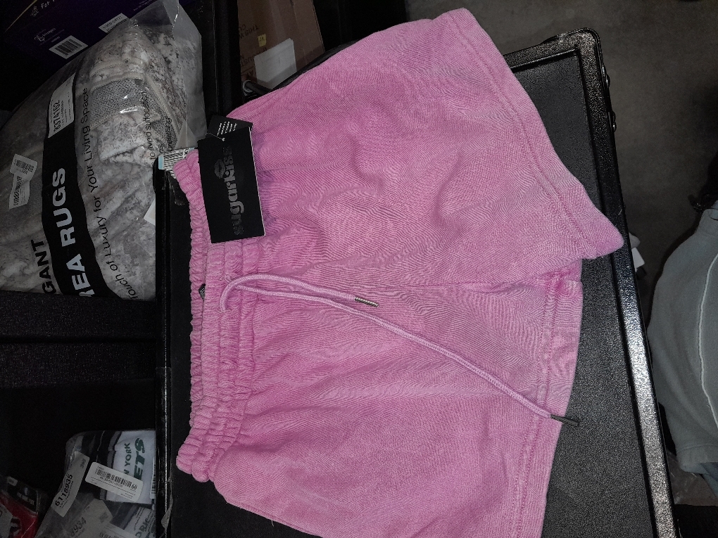 Sugarkiss Womens Sleep Shorts - Mid-Thigh, Lightweight, Breathable Pajama Bottoms - Cotton Knit Jersey Sleepwear and Loungewear size large