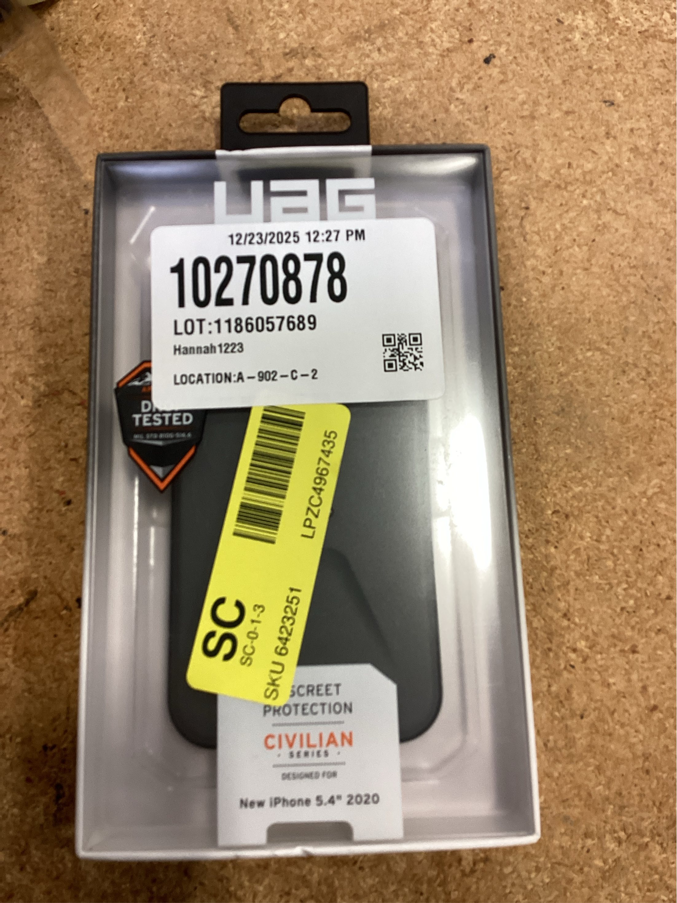 UAG - Civilian Series Hard Shell Case for iPhone 12 Mini - Silver