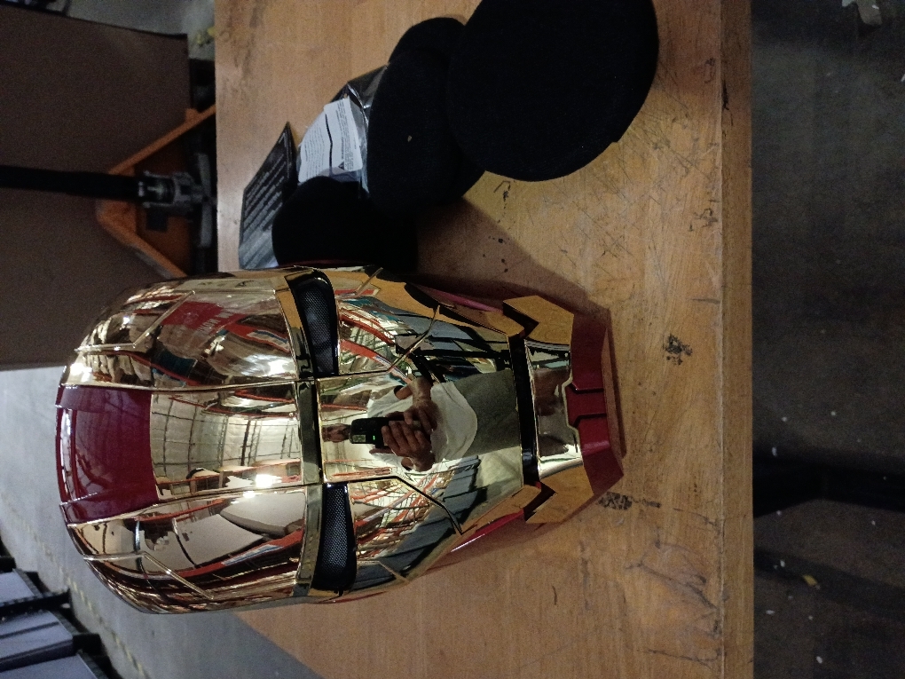 Iron MK5 Helmet Voice Control Cosplay Wearable Cosplay Electronic Open/Close LED Eyes 1:1 Mask Model