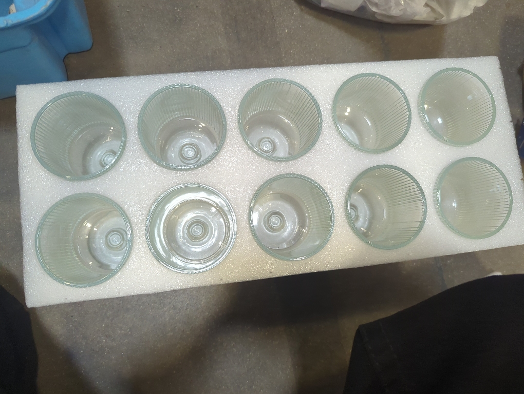 TarHong Mesa Premium Plastic Drinkware Stacking Beverage/Wine Goblet, 15 Ounce, Clear, Set of 6