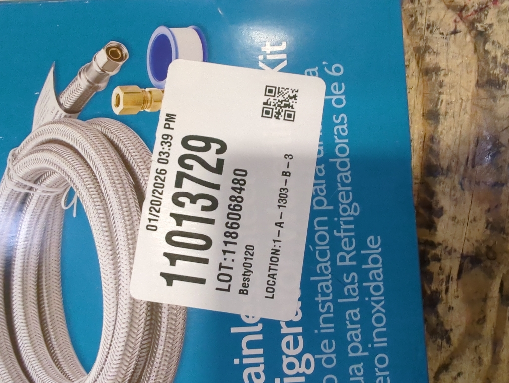 Smart Choice - Stainless-Steel Refrigerator Waterline Kit Required for Hook-Up - Silver