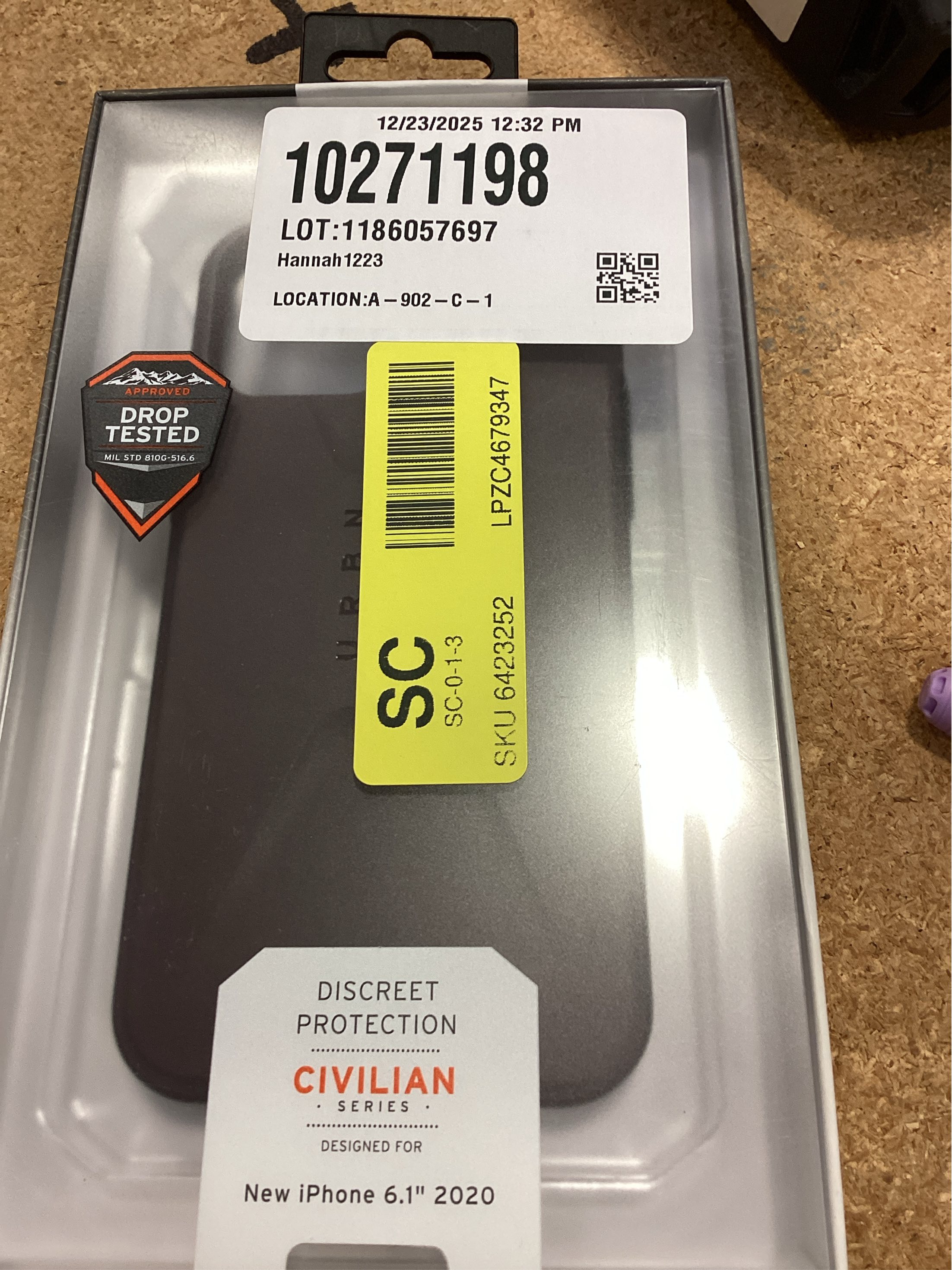 UAG - Civilian Series Hard Shell Case for iPhone 12 / 12 Pro - Eggplant