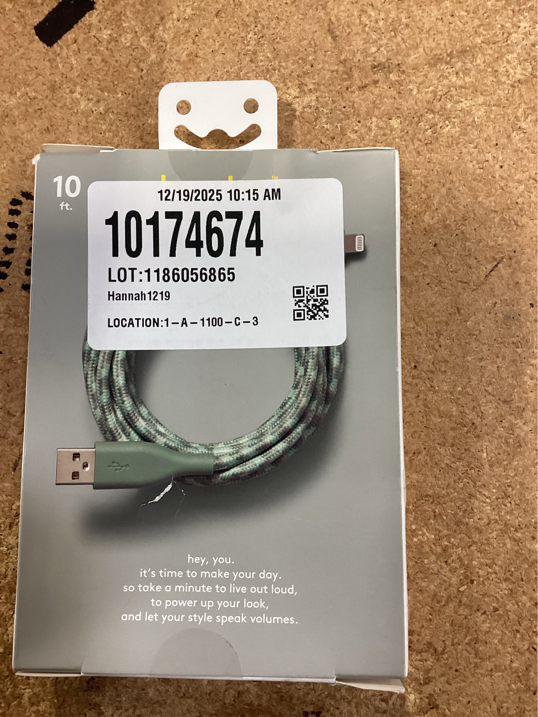 10' Lightning to USB-a Braided Cable – Heyday™ Evergreen