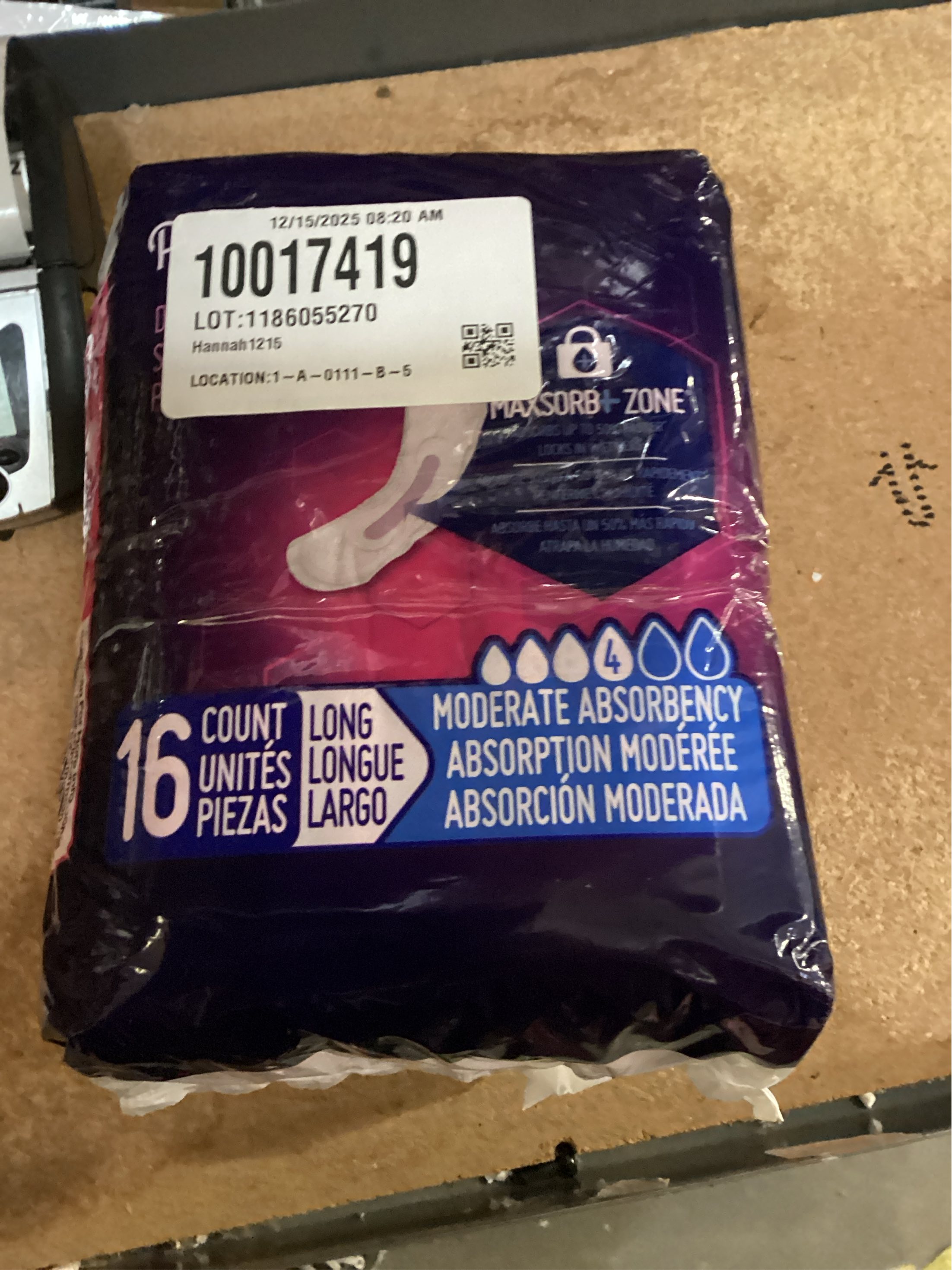 Prevail Bladder Control Pad – Moderate Long two pack of 16