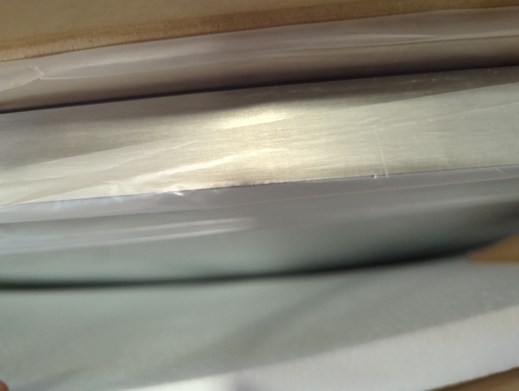 LOAAO 30X36 Inch Brushed Nickel Bathroom Mirror, Rounded Rectangle Silver Metal Frame Nickel, Anti-Rust, Shatter Proof, Hangs Horizontally or Vertically, S9076