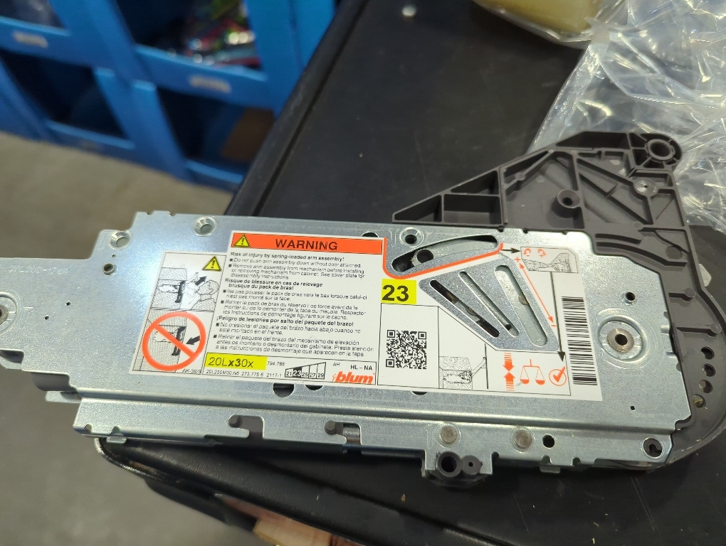 Blum Inc. 20L2700.N5 Aventos HL Lift Mechanism