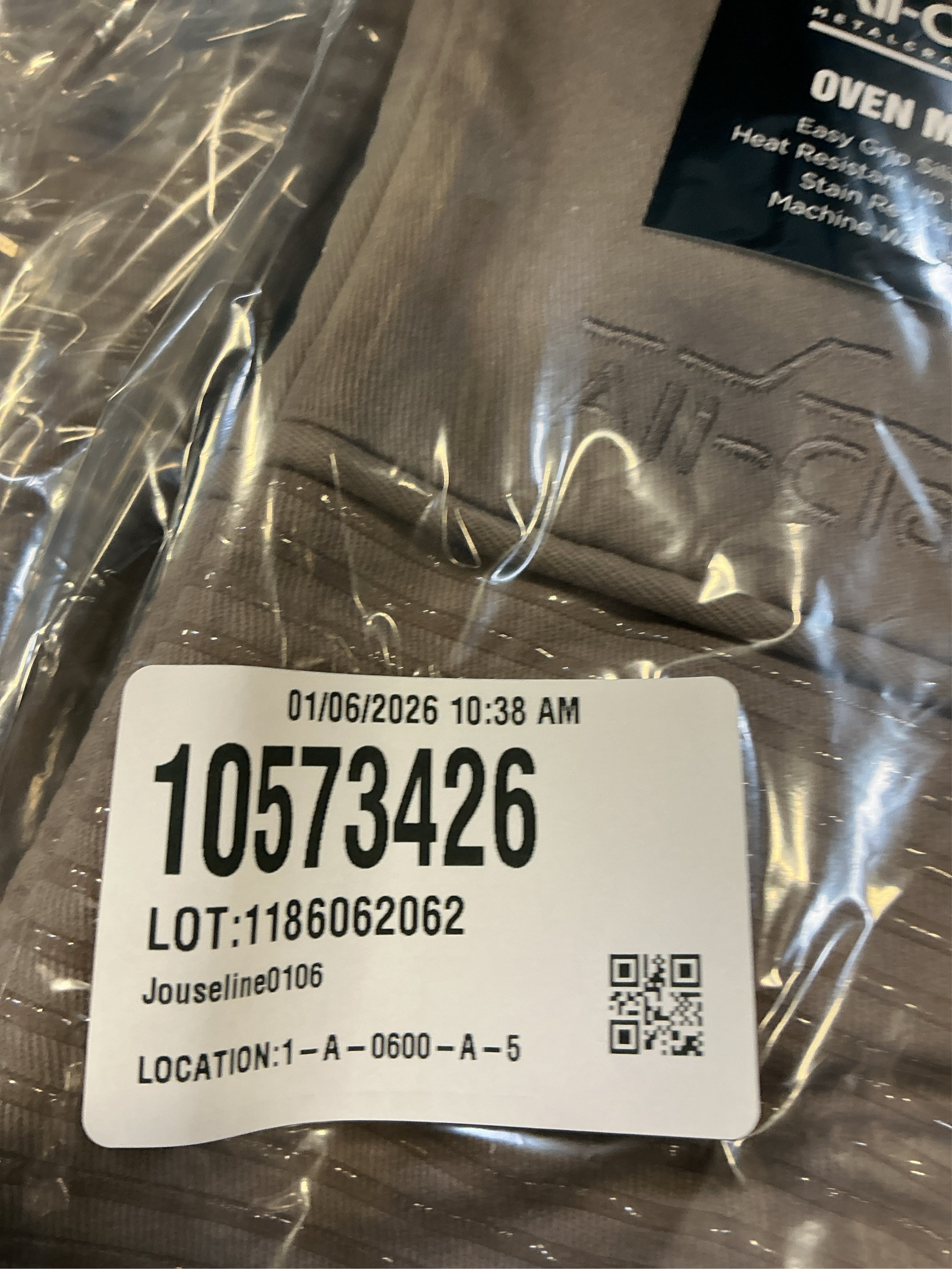 All-Clad Silicone Oven Mitts: Heat Resistant up to 500 Degrees - 100% Cotton & Silicone, 14x7 Oven Mitt for Kitchen and Barbeque, 2-Pack, Cappuccino