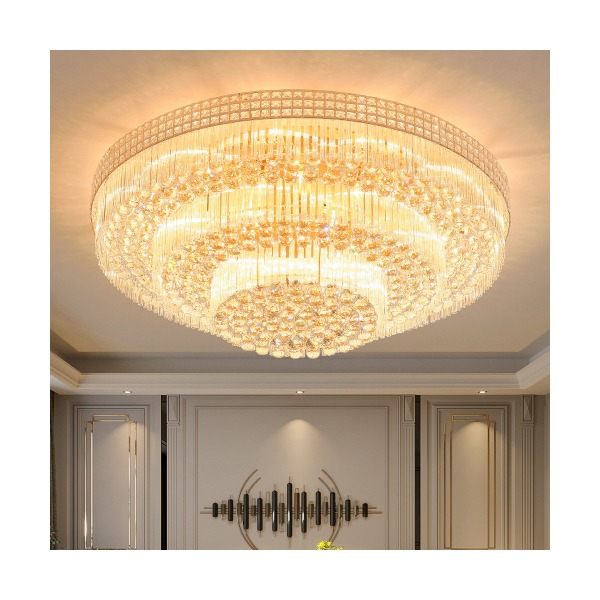 Eter 9 - Light 31.5 Modern Crystal Flush Mount Lighting
