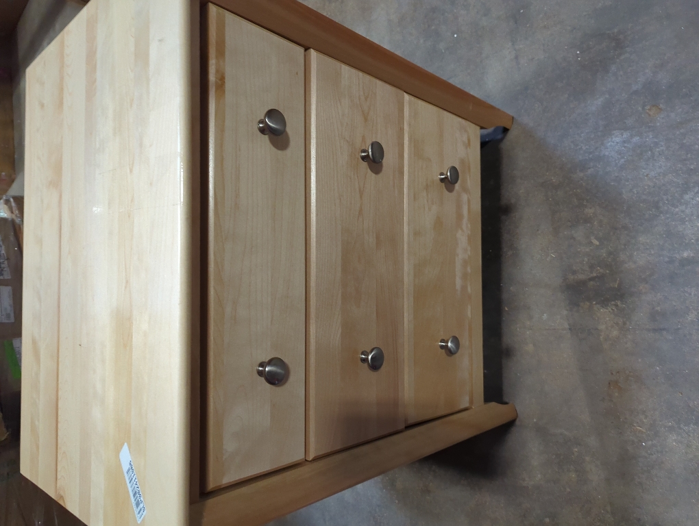 Stratford 3 Drawer Nightstand Birch