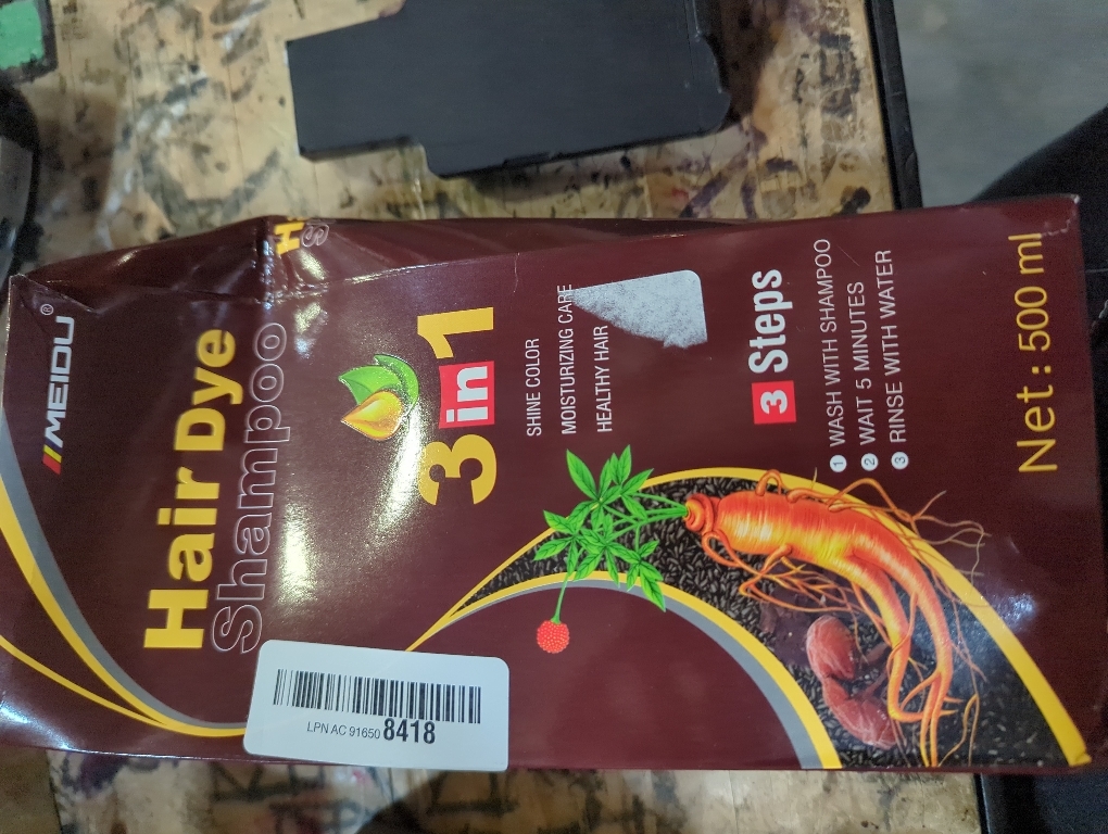 Dark Brown Hair Color Shampoo for Gray Hair 500ML Instant Hair Dye Shampoo for Men & Women-3 in 1 Color Shampoo