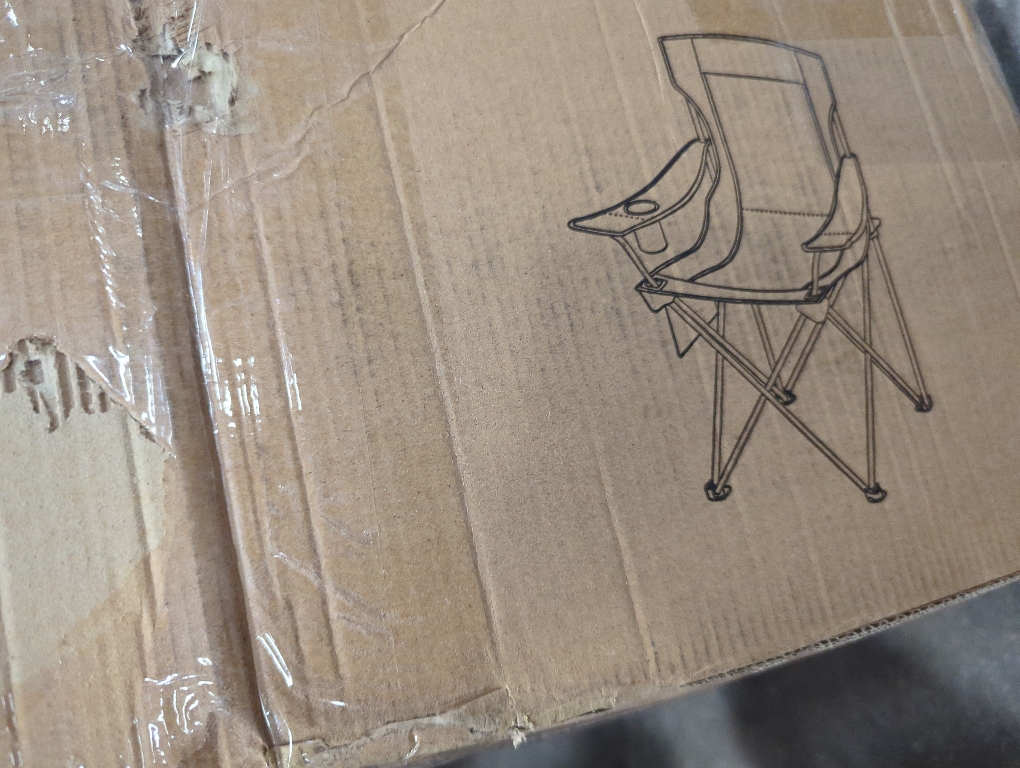 2pk SONGMICS Camping Chair, Folding Lawn Chair with Cooler Bag, 352 lb Weight Capacity, Adjustable Armrests with Cup Holder, Storage Bag, Breathable Nylon Mesh, for Sports Games, Blue