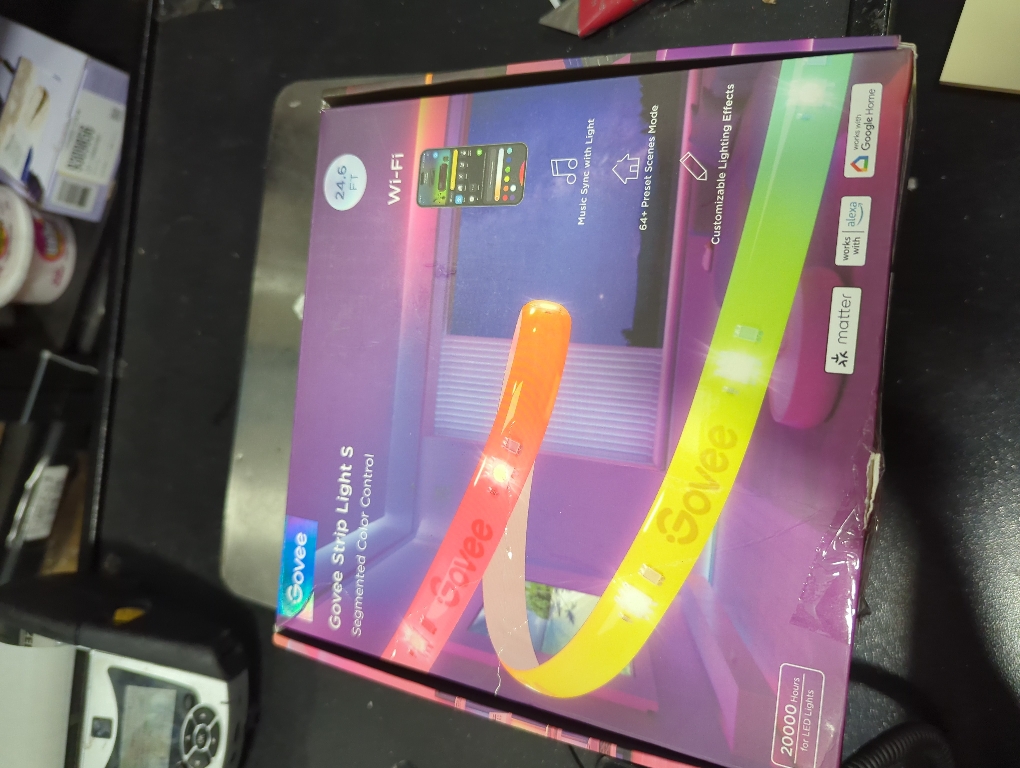 RGBICW 24.6 ft. Smart Plug-in Dimmable Uncuttable Color-Changing Integrated LED Strip Light (1-Pack)