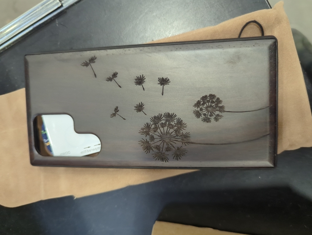 Carveit Wood Case for Galaxy S22 Ultra Case 2022 [Natural Wood & Black Soft TPU] Shockproof Protective Cover Unique Wooden Design Compatible with Samsung