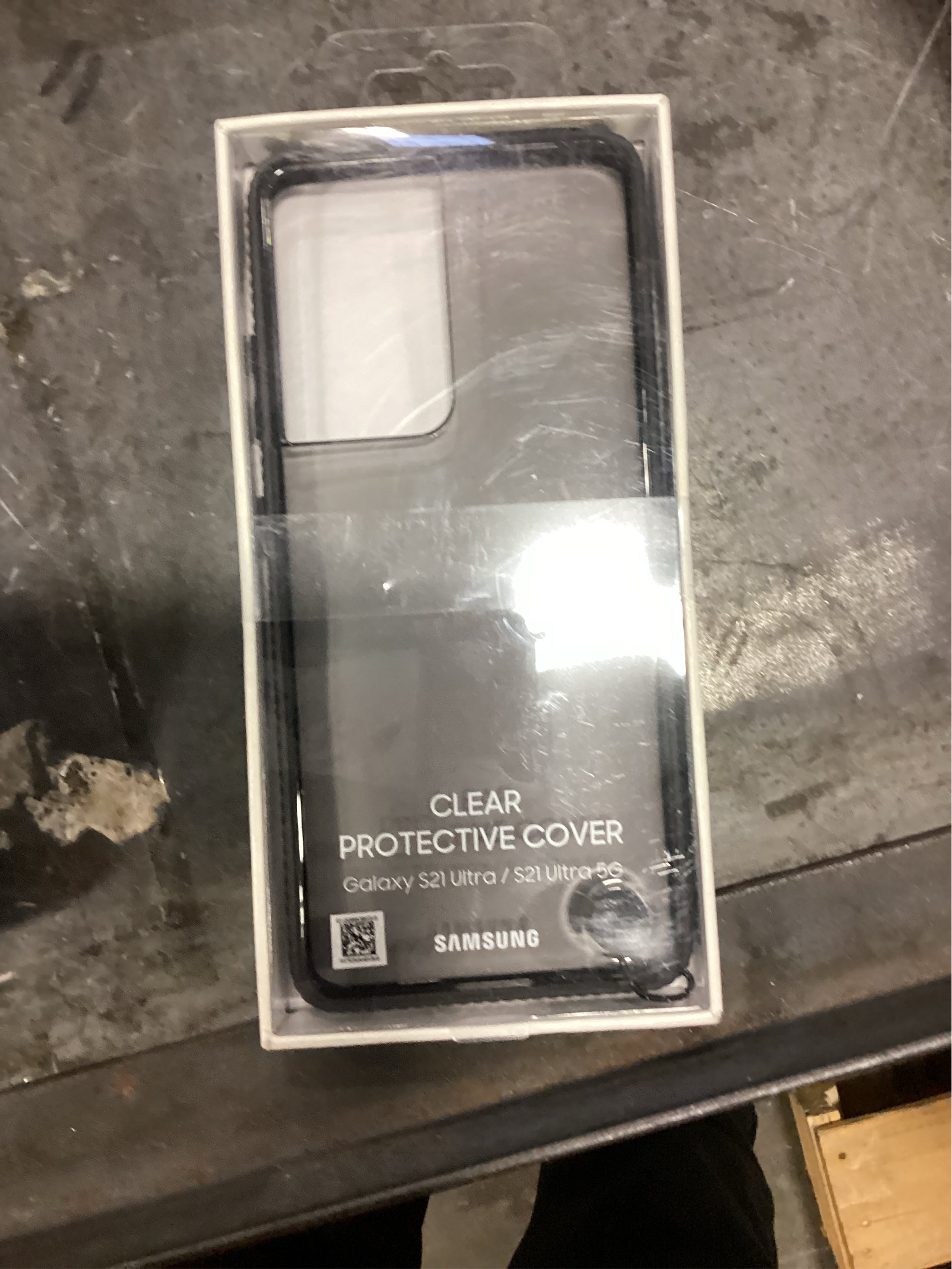 Samsung Clear Protective Cover EF-GG998 - Back cover for cell phone - black - for Galaxy S21 Ultra 5G