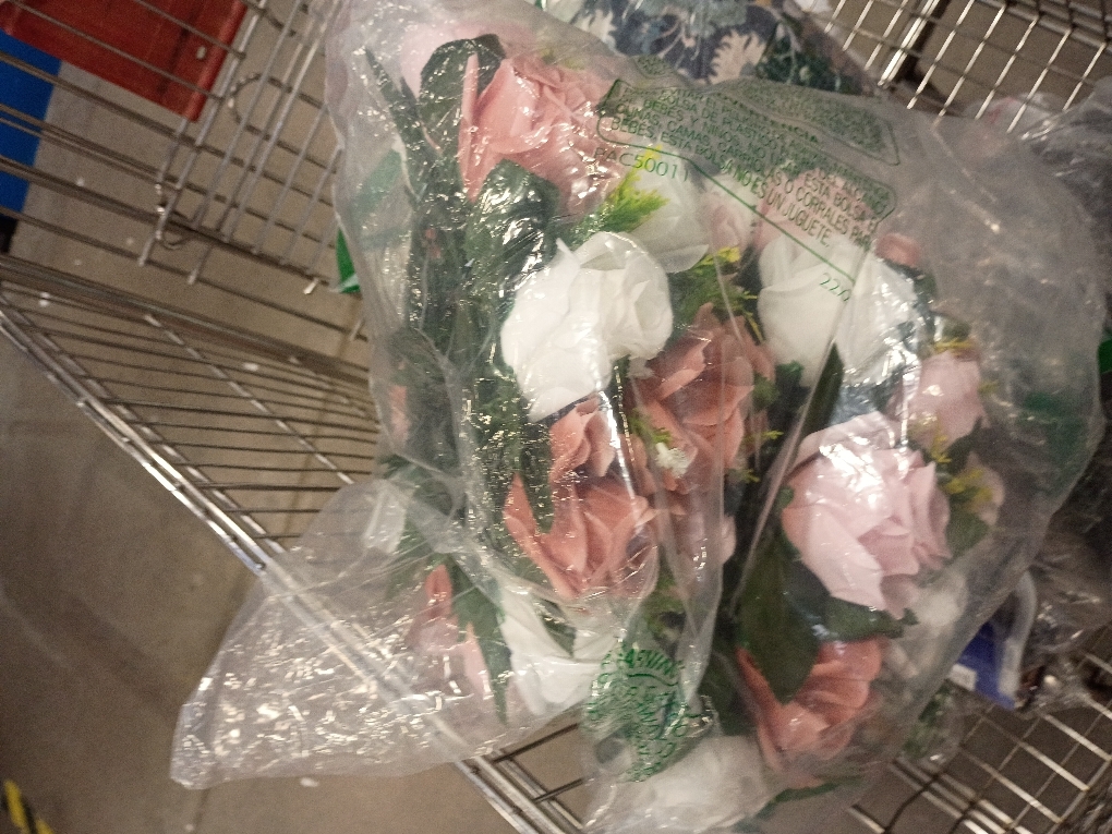 NUPTIO Large Flower Balls for Centerpieces - 2 Pcs 13.8in Diameter Dusty Rose & White Artificial Flower Ball Arrangement Bouquet Wedding Centerpieces for Tables - Fake Rose Flowers for Weddings Decor