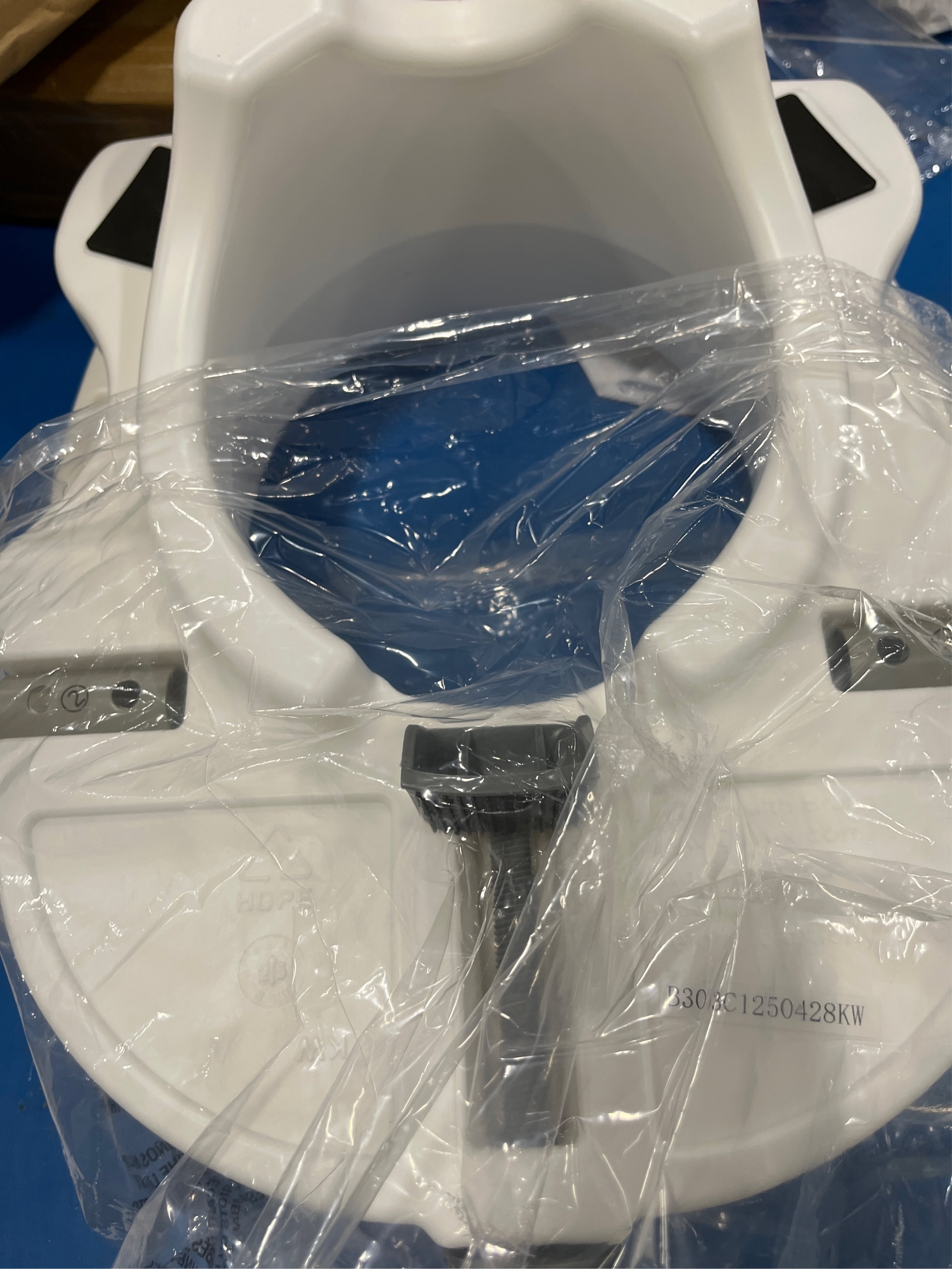 Carex E-Z Lock Raised Toilet Seat With Handles, 5 Toilet Seat Riser with Arms, Handicap Raised Toilet Seat For Seniors and Elevated Toilet Seat