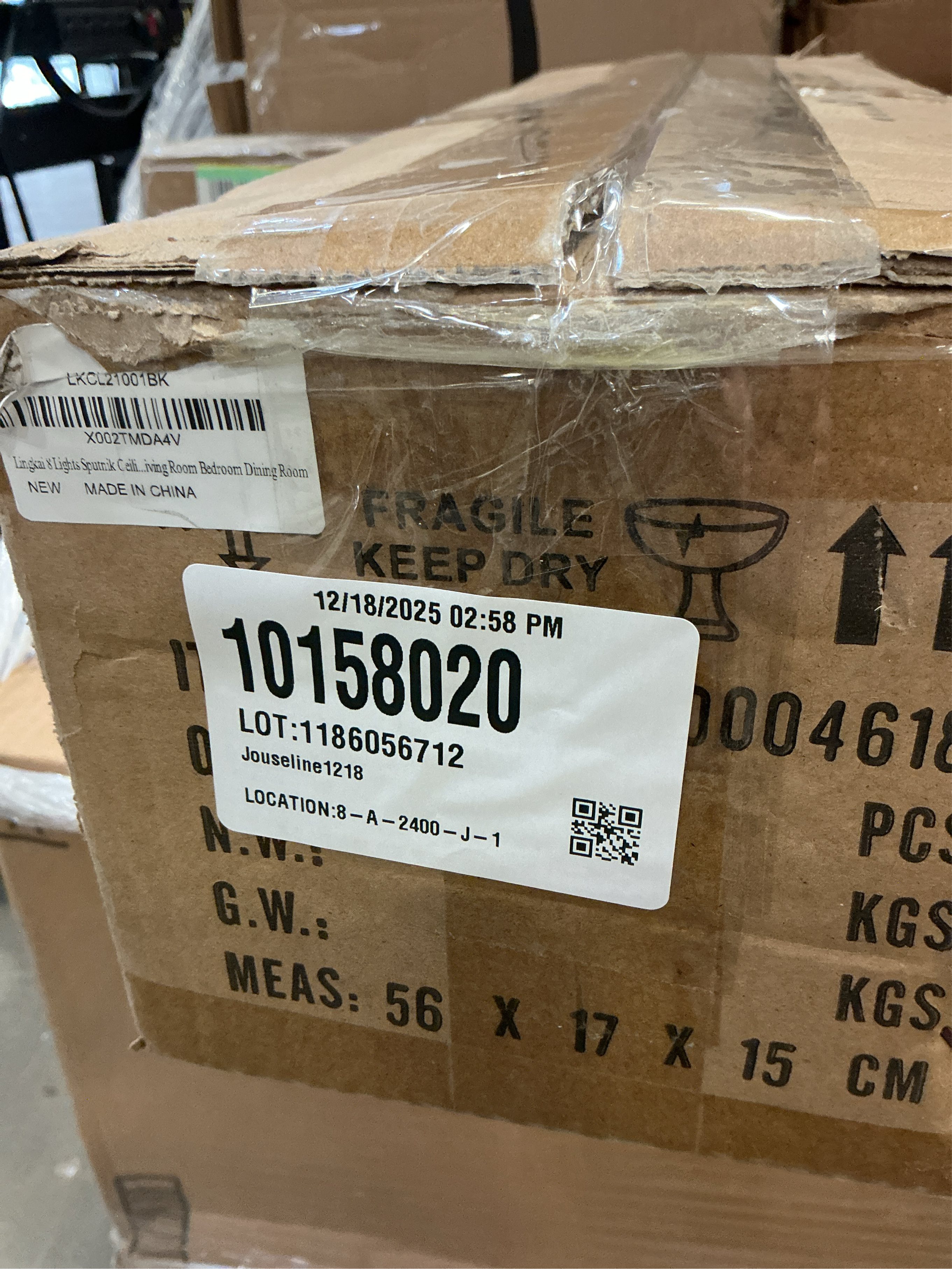 Lingkai 8 Lights Sputnik Ceiling Light Fixture Industrial Chandelier Semi Flush Mount Light Fixtures with Matte Black Finish for Living Room Bedroom Dining Room