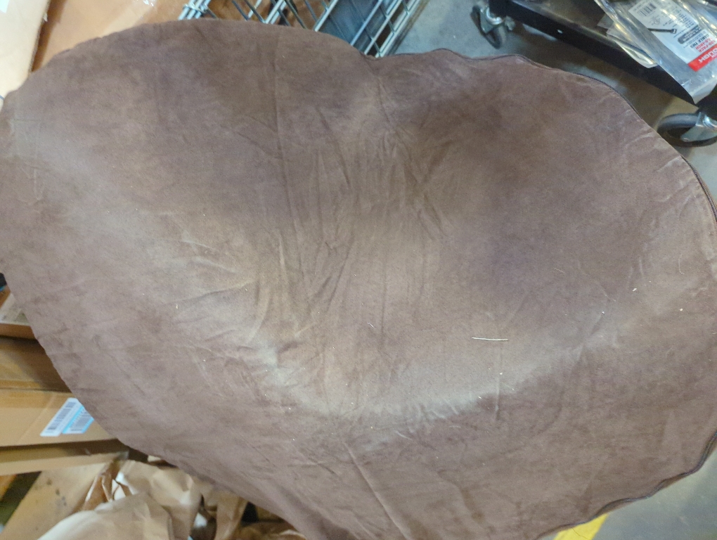 Furhaven 26 Round Orthopedic Dog Bed for Medium/Small Dogs w/ Removable Washable Cover, For Dogs Up to 30 lbs - Sherpa & Suede Snuggery - Espresso, 26-inch