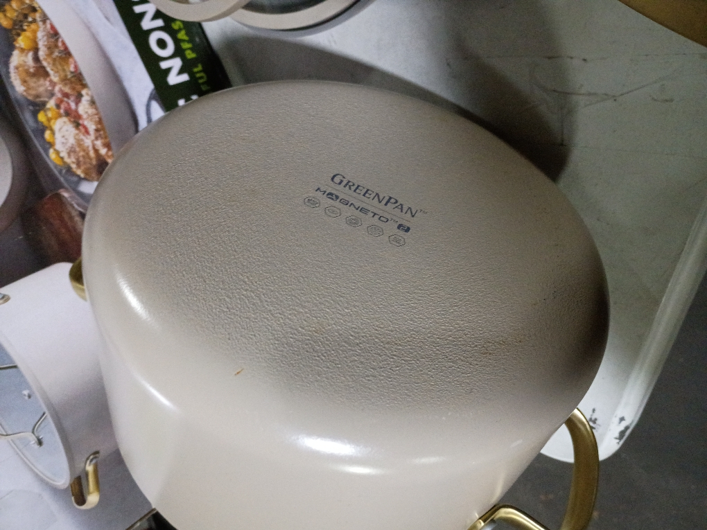 GreenPan Jewel Pro 11-Piece Cookware Set Hard Anodized Nonstick Taupe - CLEAN
