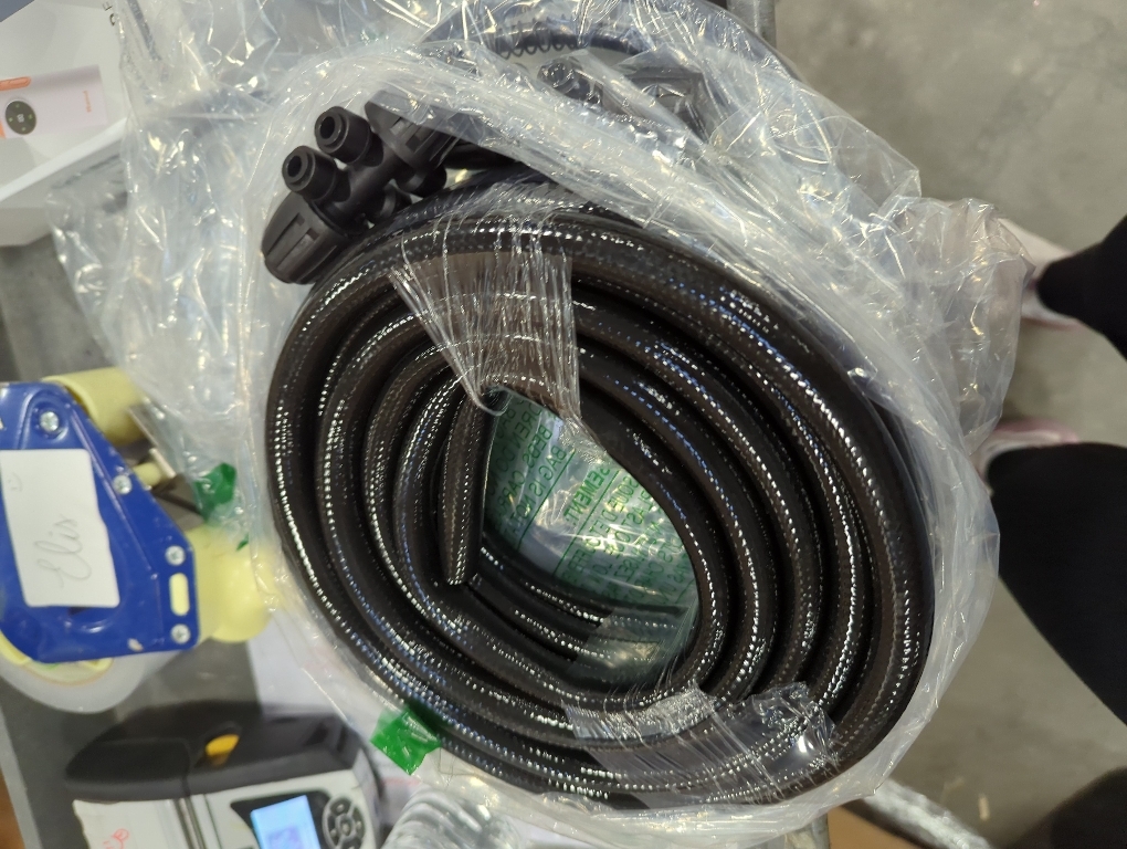 50 FT 1/2 Inch Drip Irrigation Tubing Kit:Premium Garden and Landscape Watering System-Drip Irrigation Hose with 2 Quick Connector 4-Way Connector,2 Quick Connector 6-Way Connector and Tube Cap
