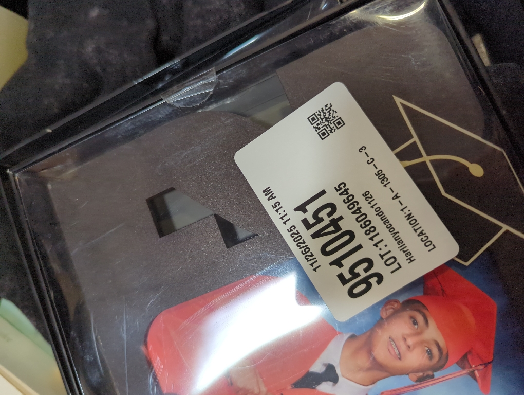 Fun Express 8 x 5 2025 Graduation Black Resin Picture Frame with Tassel