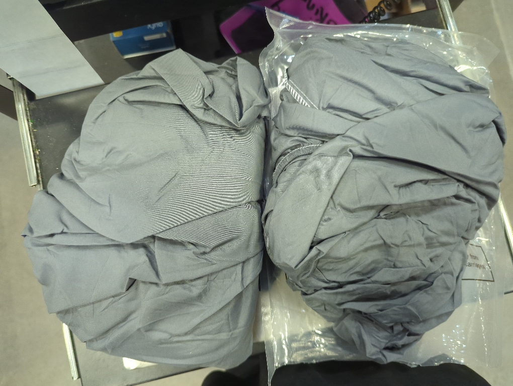 Breling Fitted Sheet (Sheet Only) Compatible with Milliard Trifold Mattress Folding Mattress Fitted Microfiber Bedclothes for Camp Bunk Rvs Bed(Dark Gray,2 Pcs,Twin,4'')