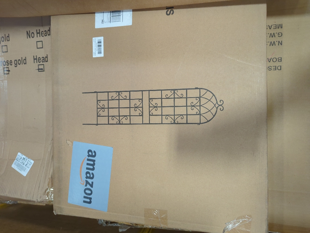 LZRS 2 Pack 83x20in Rustic Iron Arch Decoration Garden Trellis with Black Metal Coating – Perfect for Supporting Climbing Plants Outdoor, Roses, Vines, Flowers, and Vegetables.