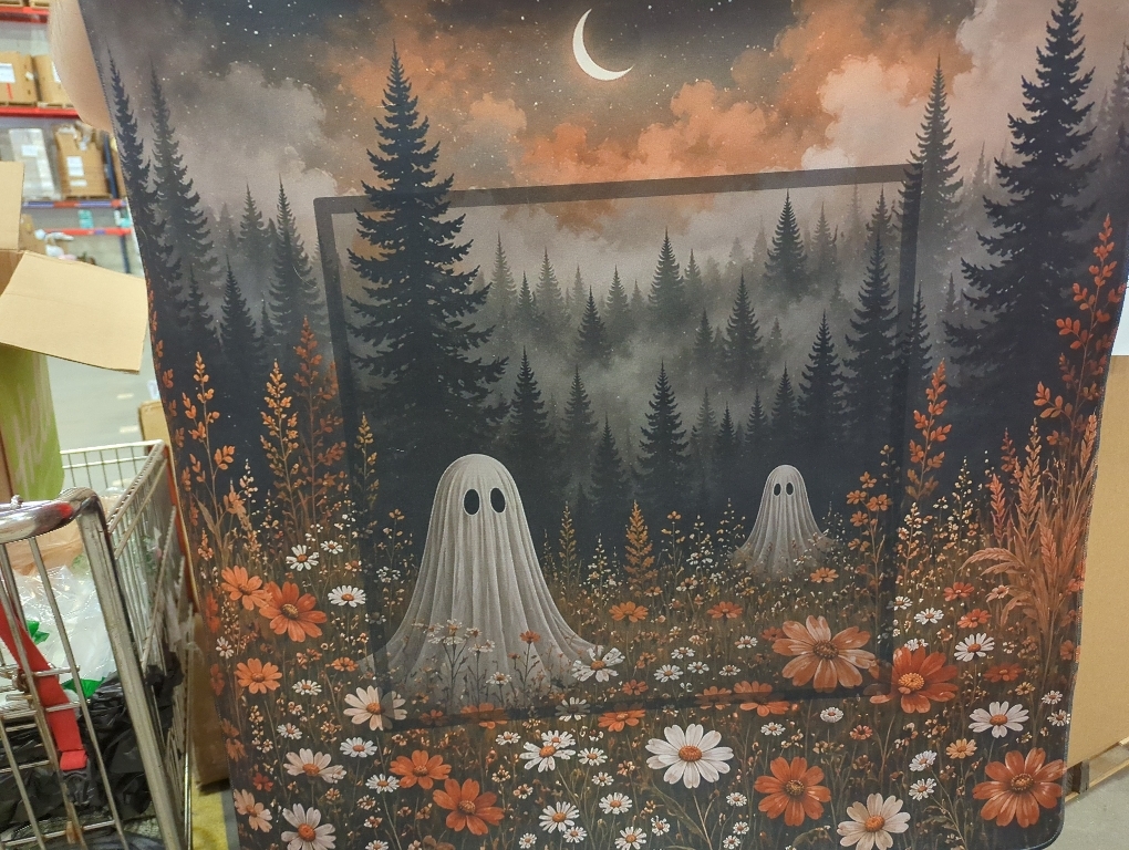 YPZPSJB Floral Halloween Gothic Ghost Tapestry 50x60,Ghost Room Decor