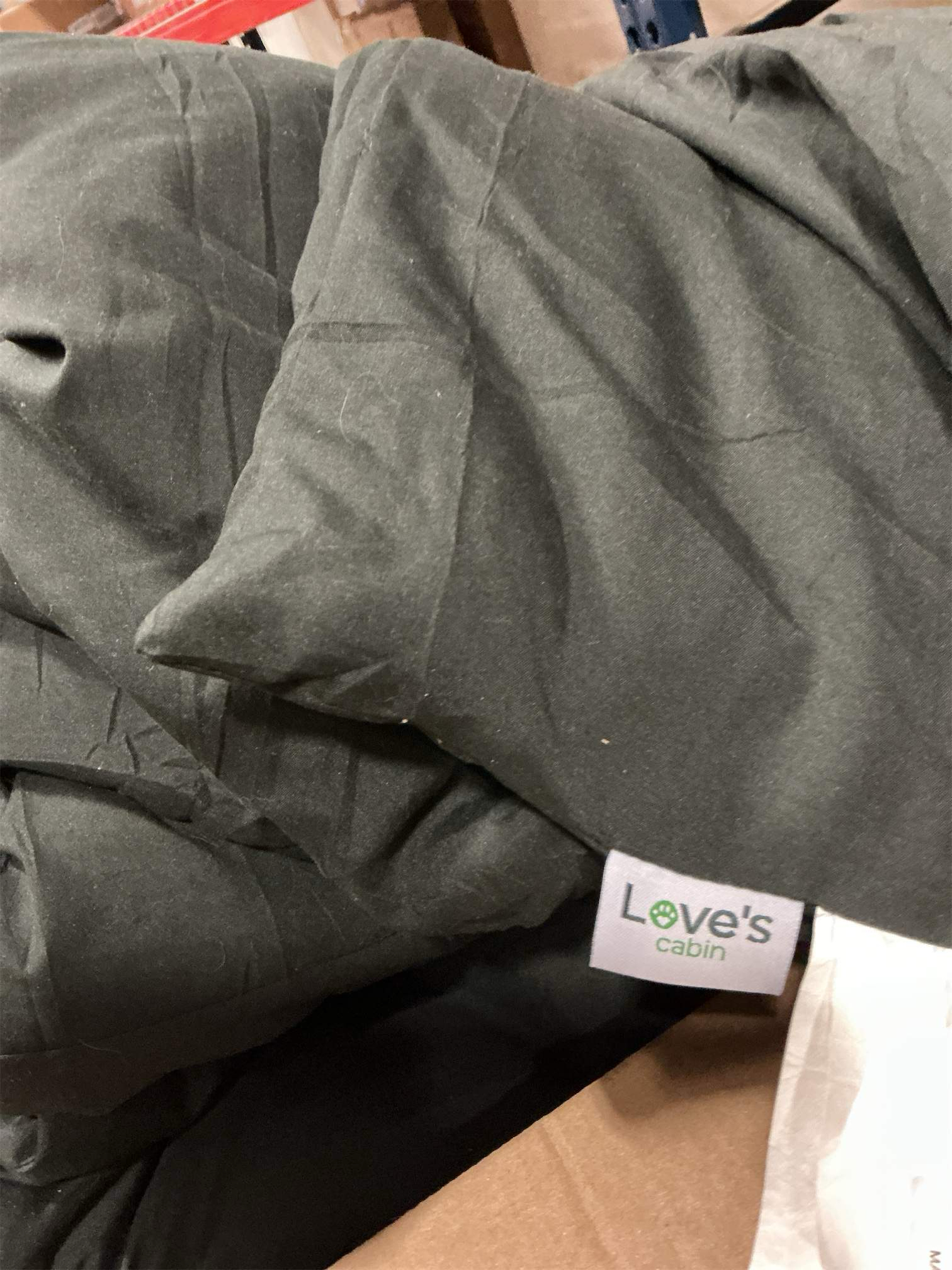 Love's cabin Full Comforter Set Ash Black, 5 Pieces Full Bed in a Bag, All Season Bedding Sets with 1 Comforter, 1 Flat Sheet, 1 Fitted Sheet, 2 Pillowcase