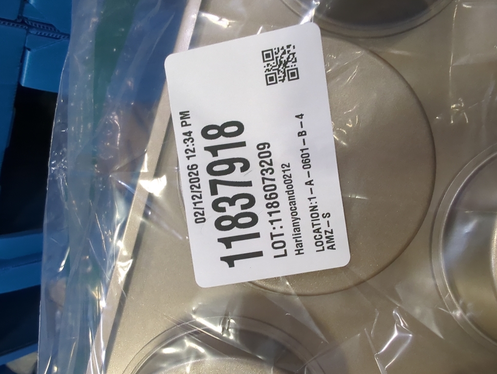 6 Cup Muffin Top Pan for Baking, Nonstick Hamburger Bun Pan, Straight Side English Muffin Cupcake Pans with Lid, Jumbo Muffins Pans for Baking Egg Sandwich Quiche Pancake, Gold (Round Shape)