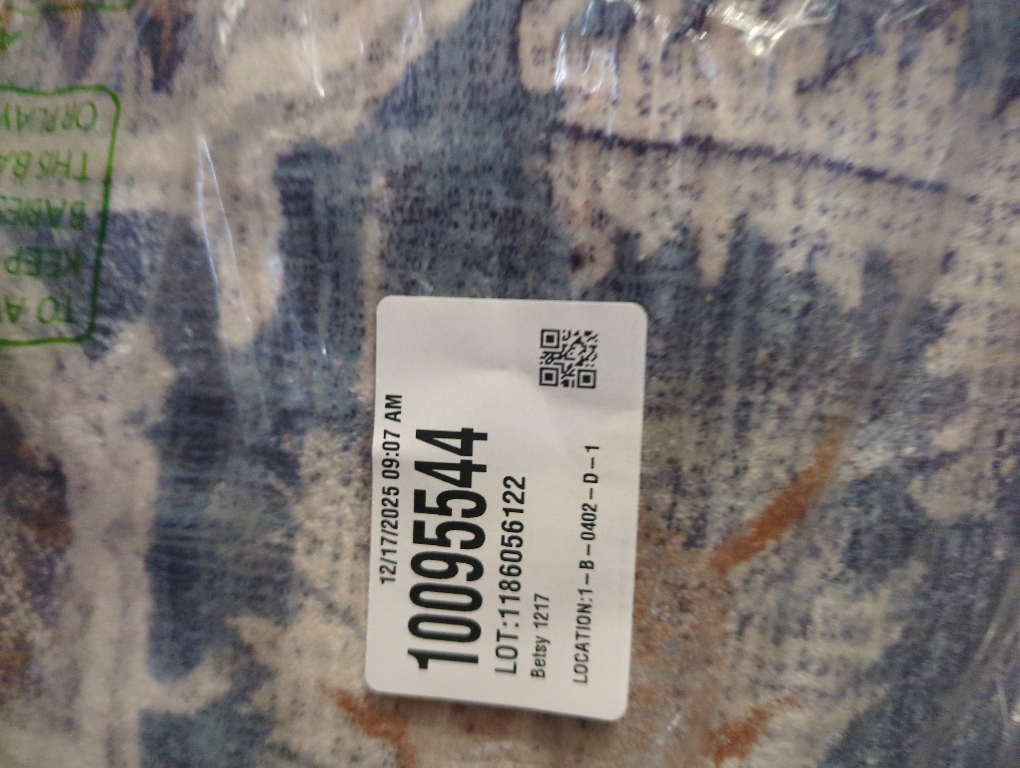 Washable Area Rug 8'x10' Blue Khaki Retro Boho Design Non-Shedding Non-Slip Easy Care Ideal for High Traffic Areas in Living Room Bedroom Office Coffee Table Kitchen Large Carpet