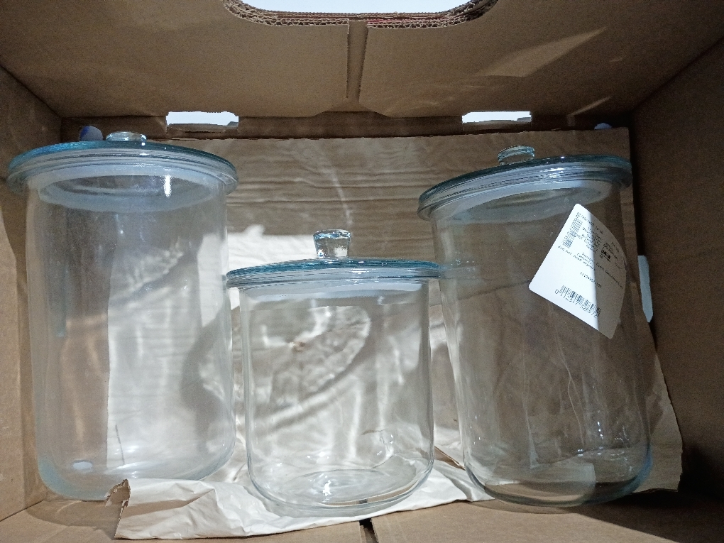 Set of 3 Glass Jar