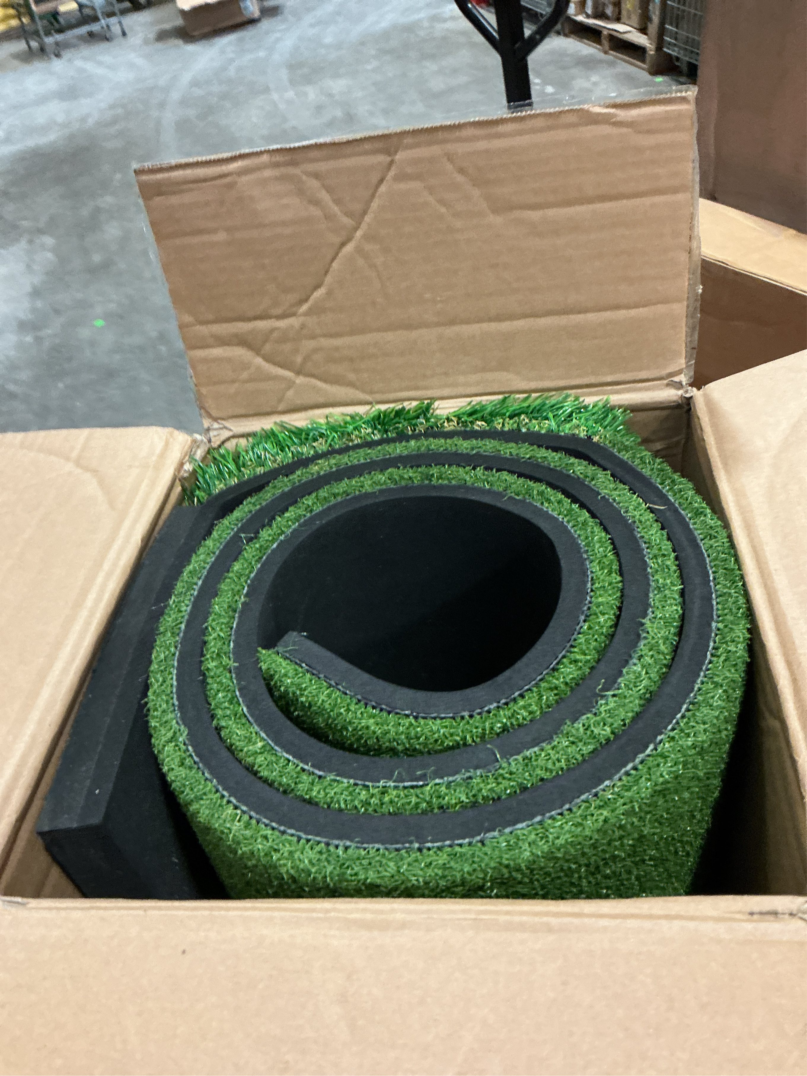 Integrated 5x4ft 6x4ft & 6x5ft 26mm-31mm Golf Mat with Ball Tray, Thickening Golf Mats Practice Outdoor & Indoor Artificial Turf Matt with 3 Tees