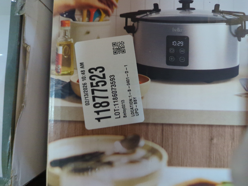 Bella PRO - 7-qt. Programmable Slow Cooker with Searing Function - Stainless Steel