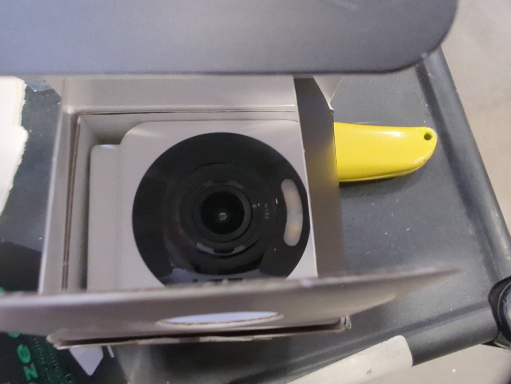 Color White Wyze Cam V4 Plug-in Indoor and Outdoor Smart-Enabled Security Camera