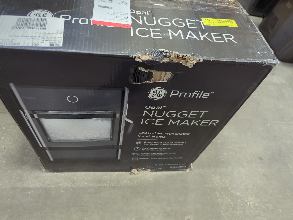 GE Profile - Opal Nugget Ice Maker with Rapid Ice Production - Black Stainless Steel