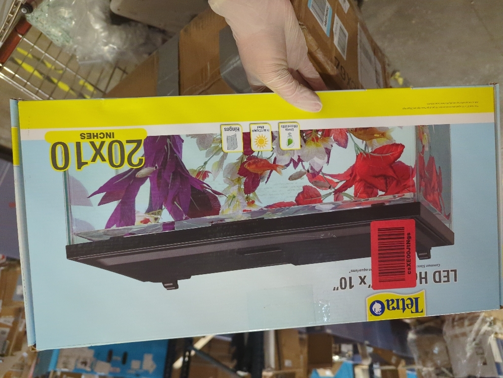 Tetra LED Hood 20 Inches By 10 Inches, Low-Profile Aquarium Hood With Hidden Lighting