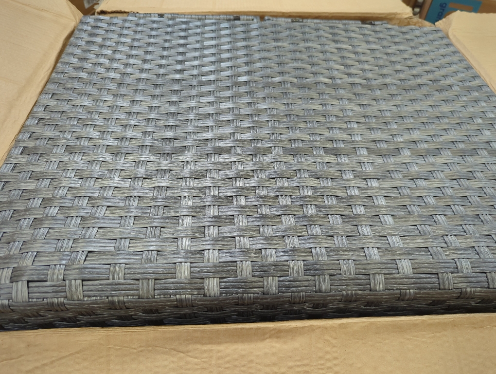 3pc Gray Weave Outdoor Patio Set