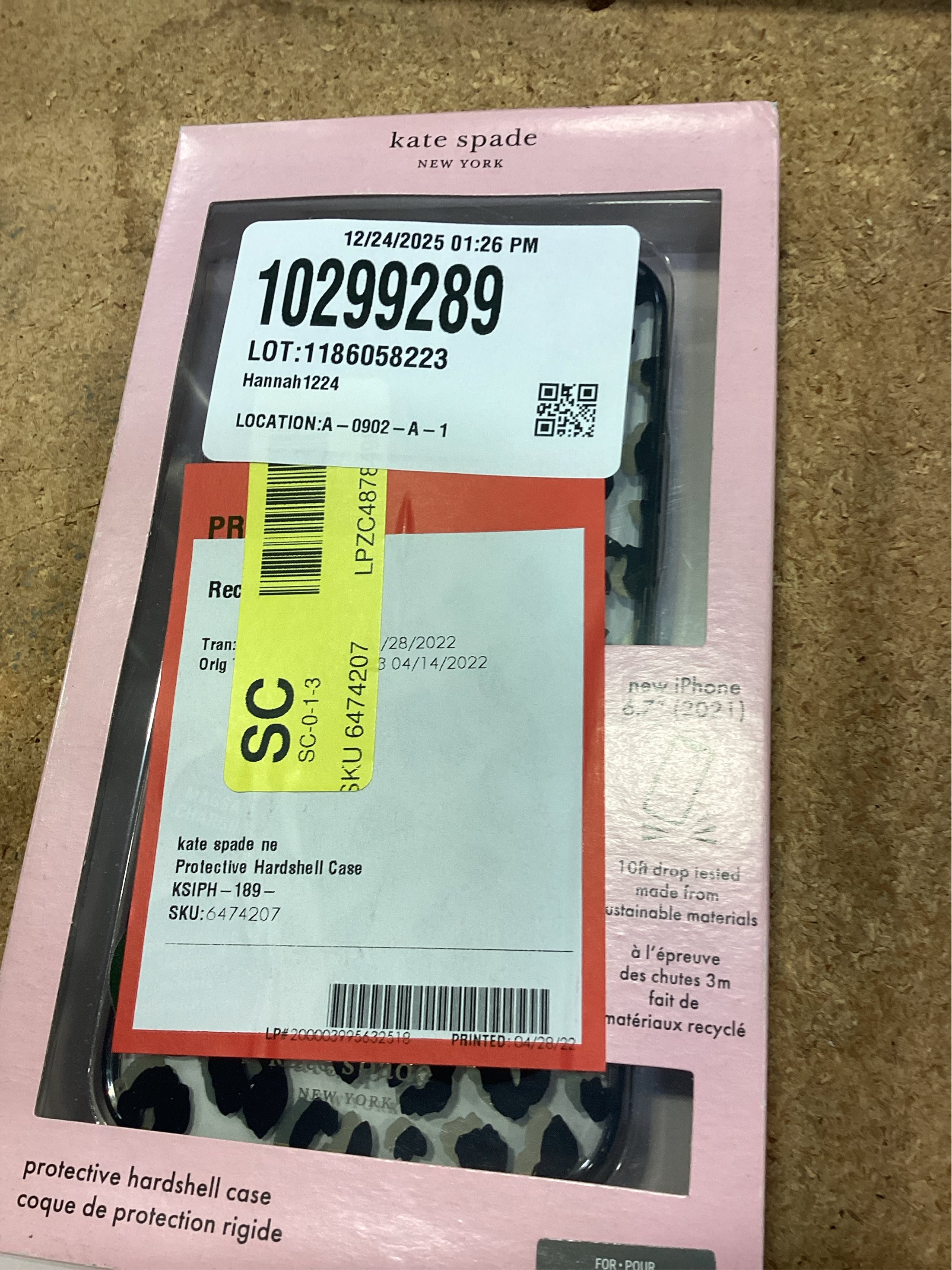 Kate Spade New York Fitted Hard Shell Case for iPhone 13 Pro Max - Leopard