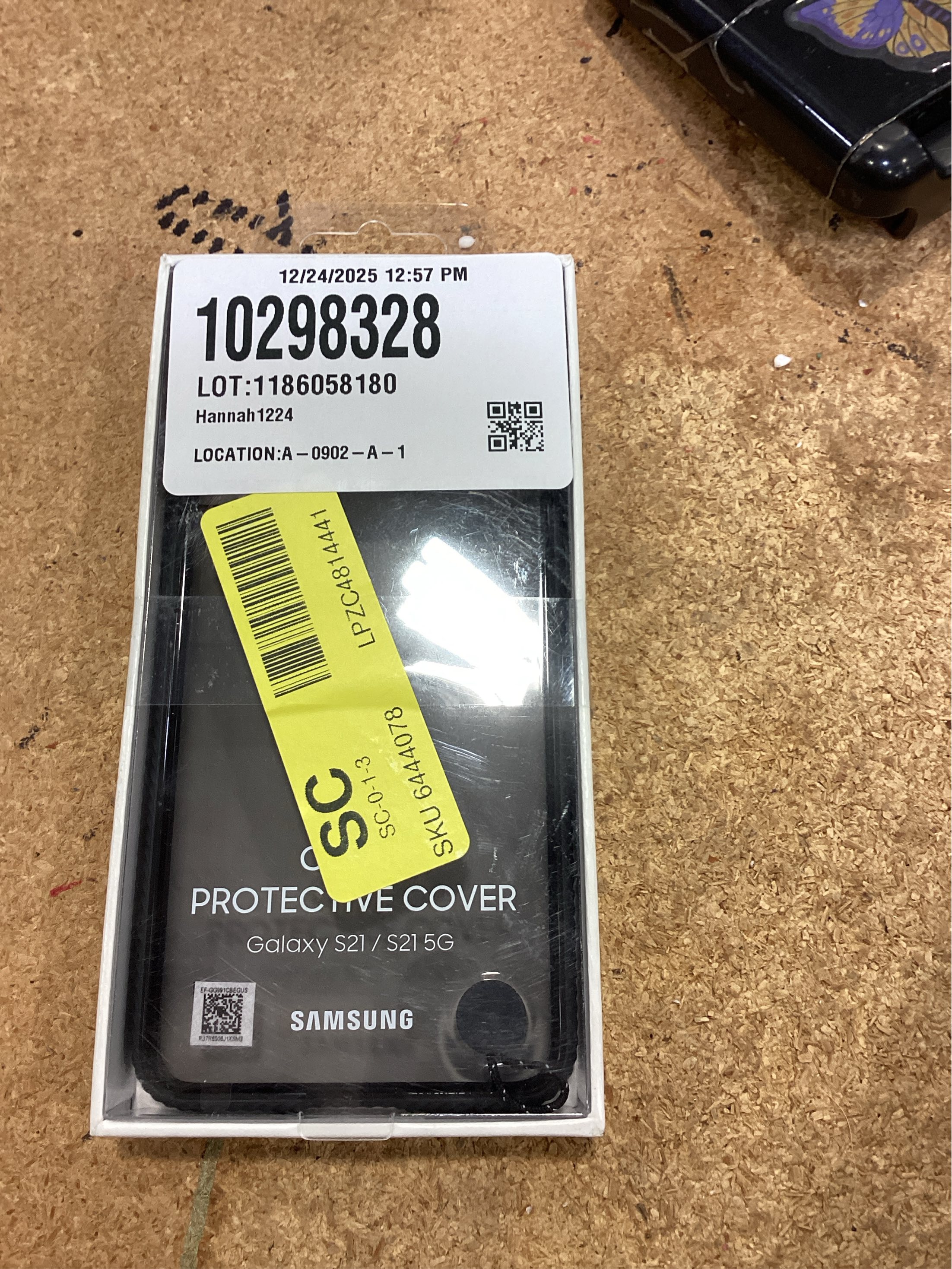 Samsung Clear Protective Cover EF-GG991 - Back cover for cell phone - black - for Galaxy S21 5G